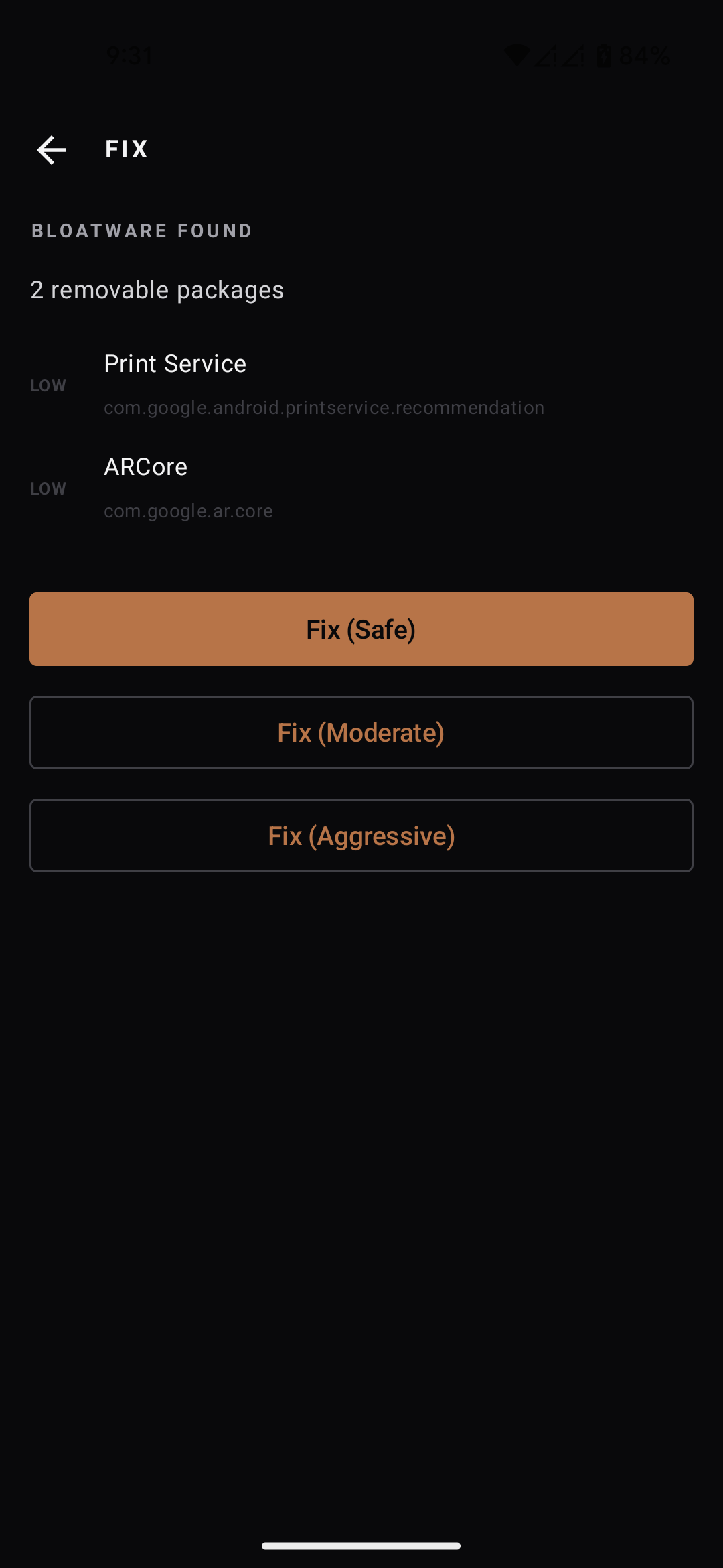 Fix screen